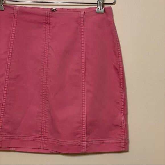 Free People 6 miniskirt barbiecore pink basic classic fitted Bratz pleated - Picture 3 of 8